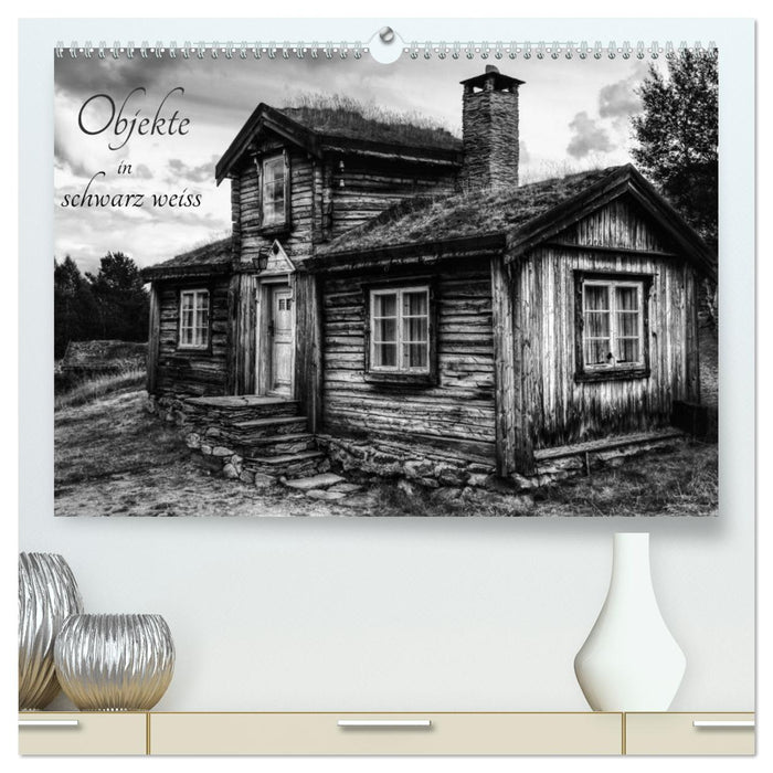 Objekte in schwarz weiss (CALVENDO Premium Wandkalender 2026)