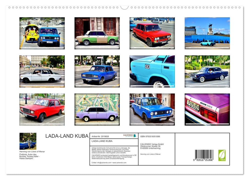 LADA-LAND KUBA (CALVENDO Premium Wandkalender 2026)