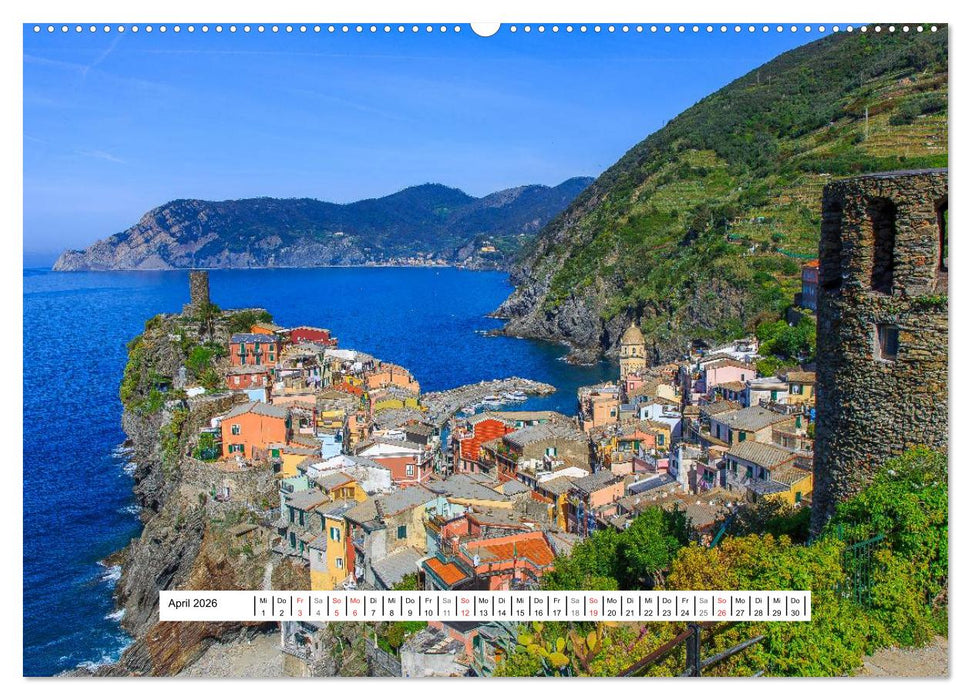 Cinque Terre Sentiero Azzurro (CALVENDO Premium Wandkalender 2026)