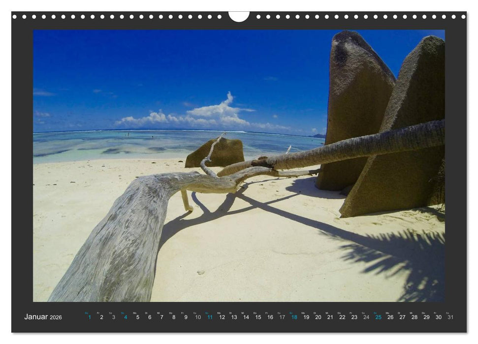 Seychellen - Der Garten Eden im Indischen Ozean (CALVENDO Wandkalender 2026)
