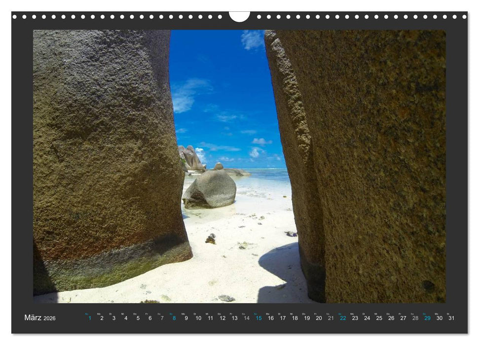 Seychellen - Der Garten Eden im Indischen Ozean (CALVENDO Wandkalender 2026)