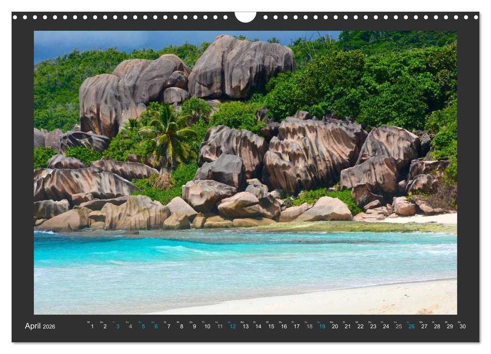 Seychellen - Der Garten Eden im Indischen Ozean (CALVENDO Wandkalender 2026)