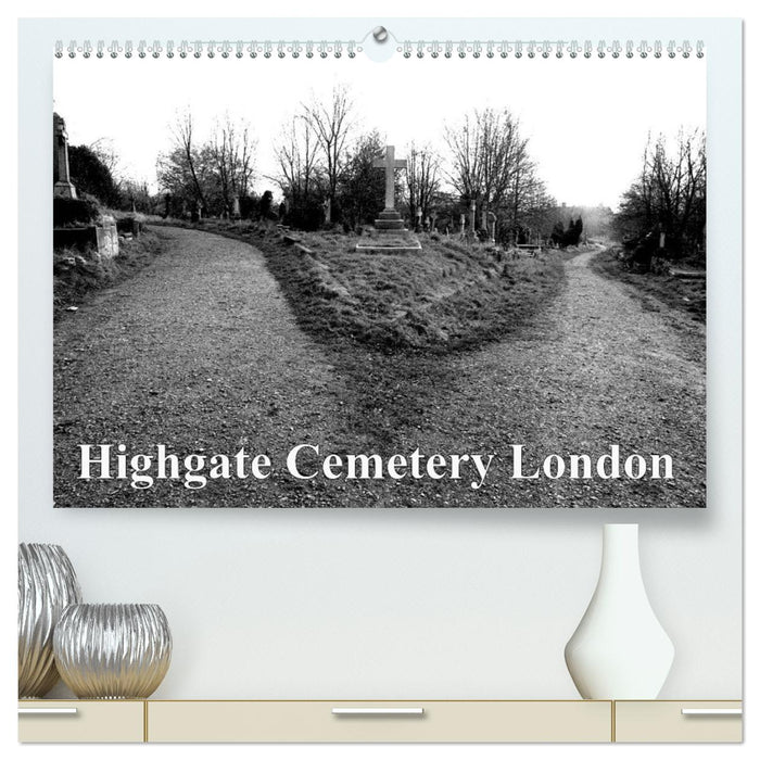 Highgate Cemetery London (CALVENDO Premium Wandkalender 2026)