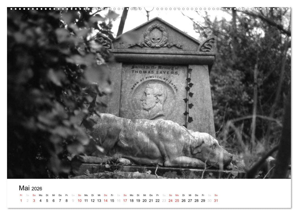 Highgate Cemetery London (CALVENDO Premium Wandkalender 2026)