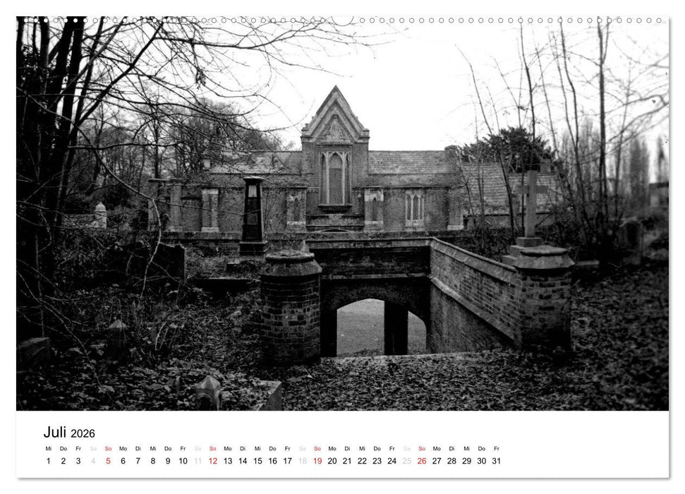 Highgate Cemetery London (CALVENDO Premium Wandkalender 2026)