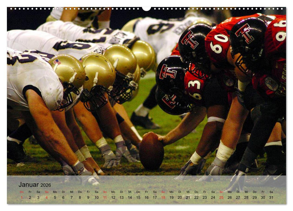 Sport. American Football (CALVENDO Premium Wandkalender 2026)