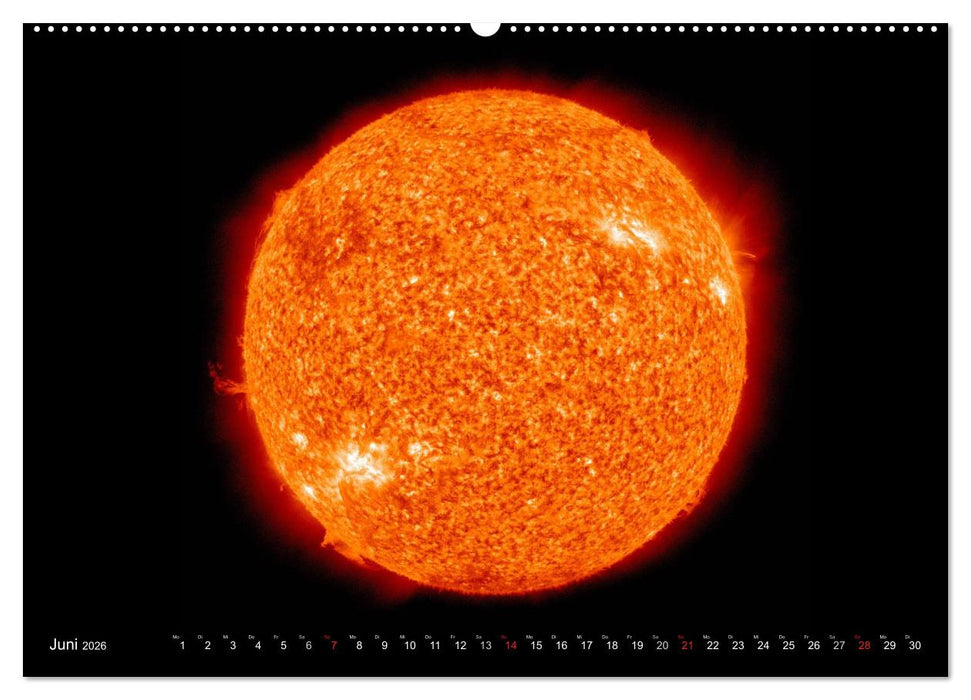 Sonne, Monde und Planeten (CALVENDO Premium Wandkalender 2026)