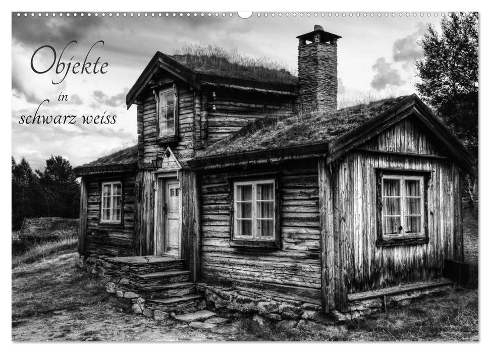 Objekte in schwarz weiss (CALVENDO Wandkalender 2026)