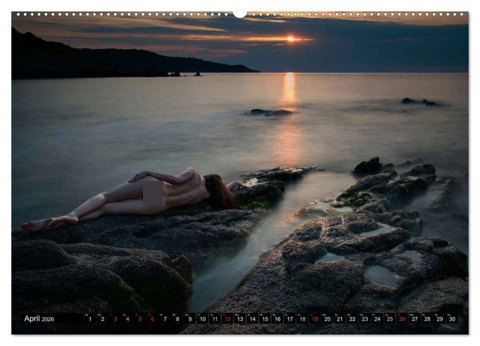 Côte d'Azur - Landschaftsaktbilder in der Natur (CALVENDO Premium Wandkalender 2026)