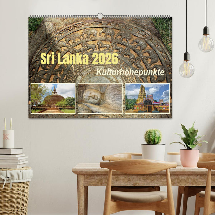 Sri Lanka 2026 Kulturhöhepunkte (CALVENDO Wandkalender 2026)