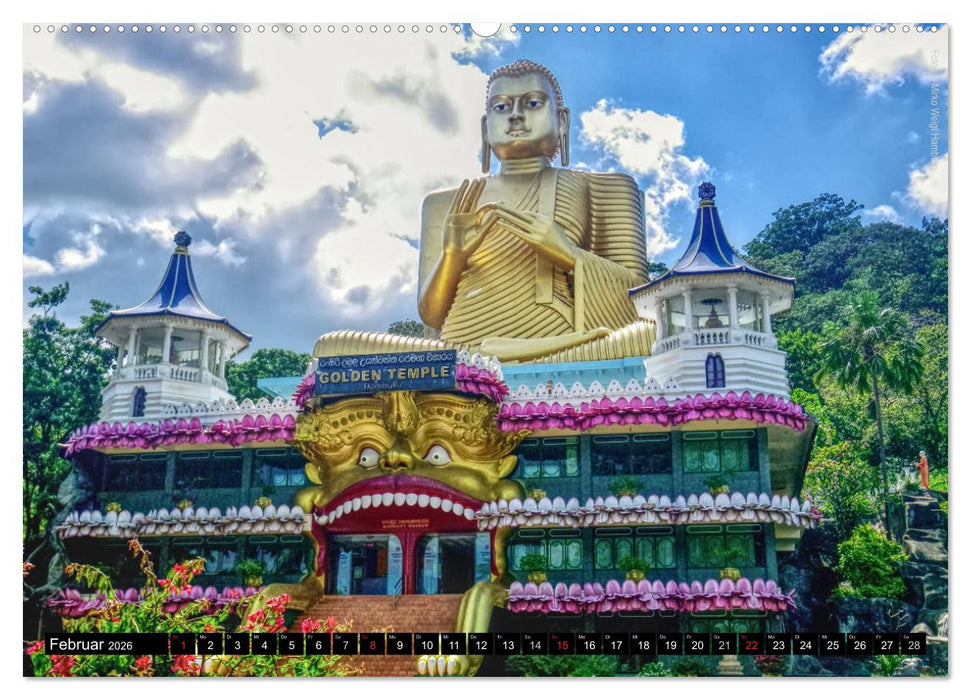 Sri Lanka 2026 Kulturhöhepunkte (CALVENDO Wandkalender 2026)