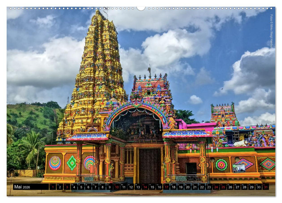 Sri Lanka 2026 Kulturhöhepunkte (CALVENDO Wandkalender 2026)