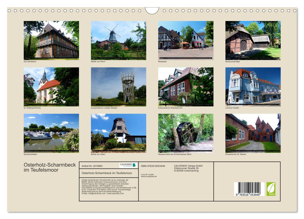 Osterholz-Scharmbeck im Teufelsmoor (CALVENDO Wandkalender 2026)