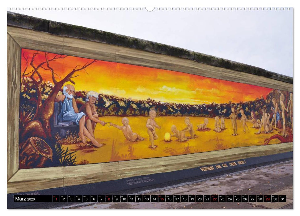 Berlin - Die East Side Gallery (CALVENDO Premium Wandkalender 2026)