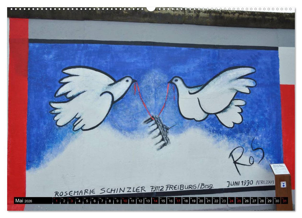 Berlin - Die East Side Gallery (CALVENDO Premium Wandkalender 2026)