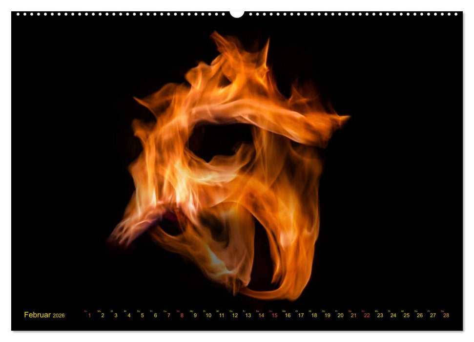 Feuerdrache (CALVENDO Premium Wandkalender 2026)