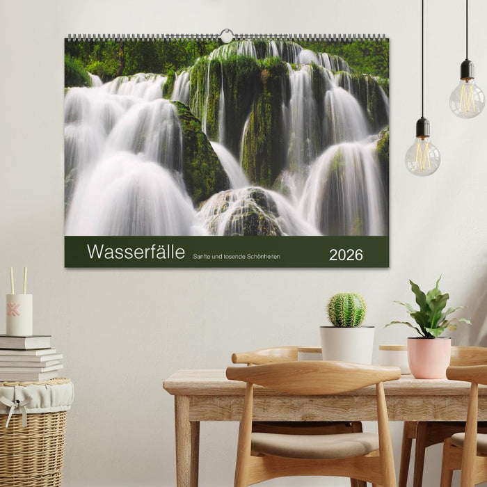 WASSERFÄLLE - Sanfte und tosende Schönheiten (CALVENDO Wandkalender 2026)