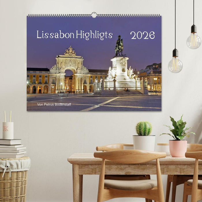 Lissabon Highlights von Petrus Bodenstaff (CALVENDO Wandkalender 2026)