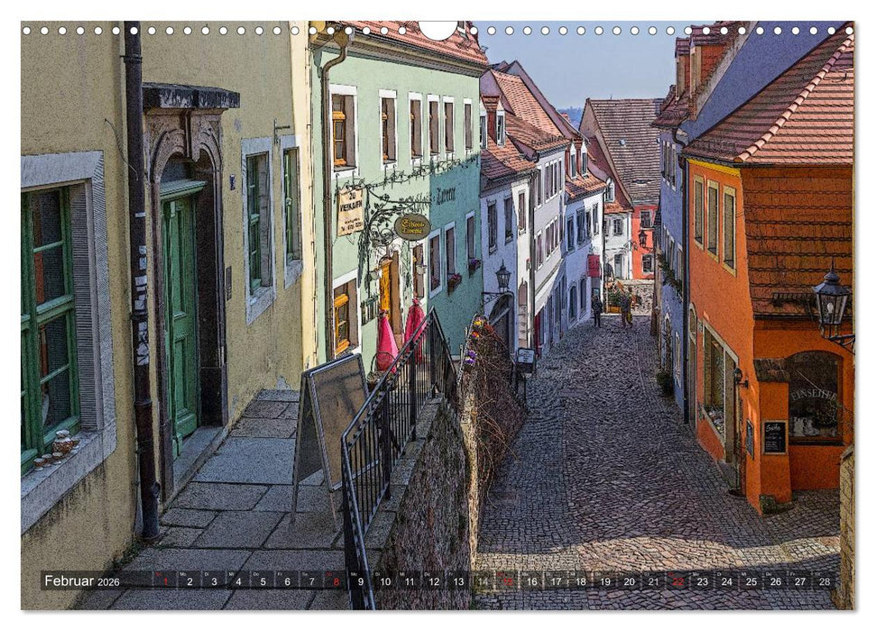 Das Jahr an der Elbe in Meißen (CALVENDO Wandkalender 2026)