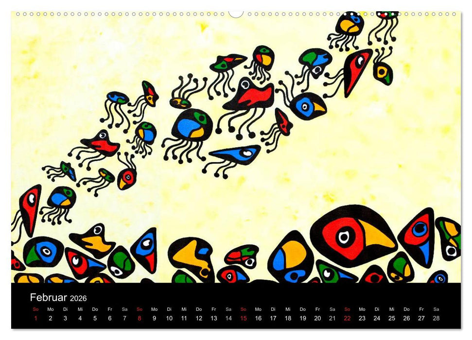 Humorvolle PopArt - Kunstkalender von Claudia Elsner (CALVENDO Premium Wandkalender 2026)