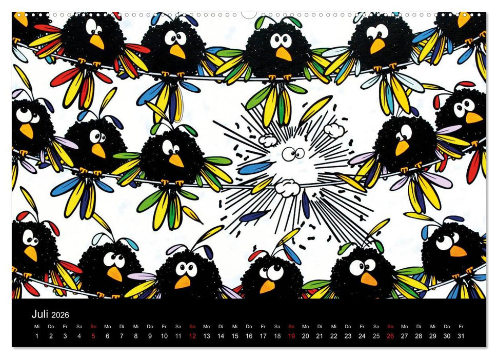 Humorvolle PopArt - Kunstkalender von Claudia Elsner (CALVENDO Premium Wandkalender 2026)