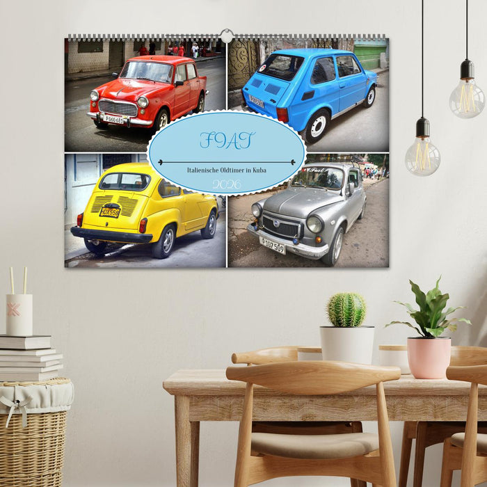 FIAT - Italienische Oldtimer in Kuba (CALVENDO Wandkalender 2026)