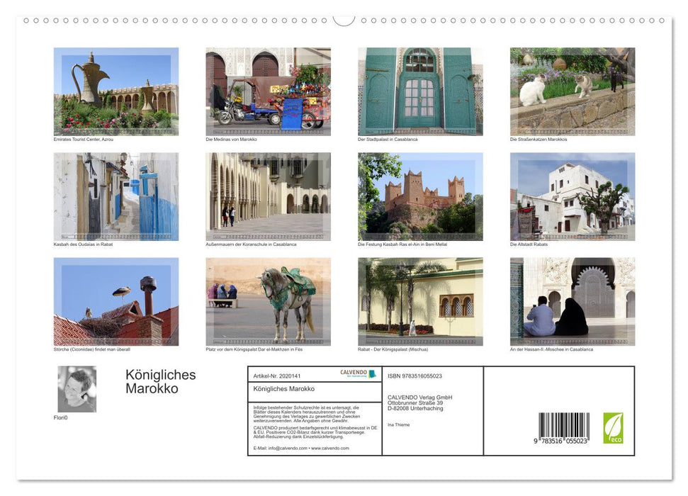 Königliches Marokko (CALVENDO Premium Wandkalender 2026)