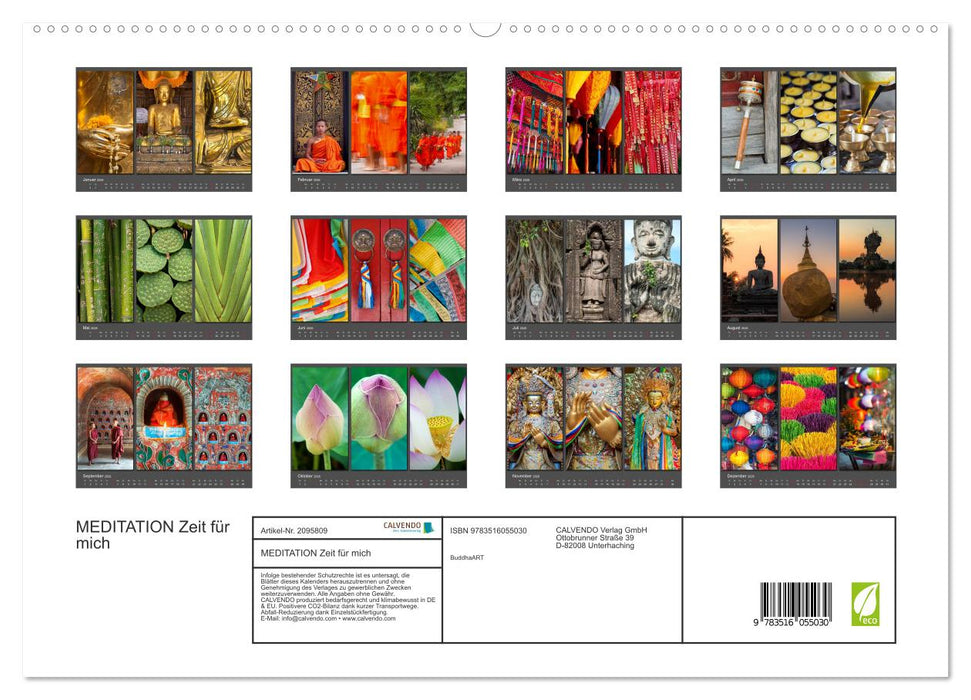 MEDITATION Zeit für mich (CALVENDO Premium Wandkalender 2026)