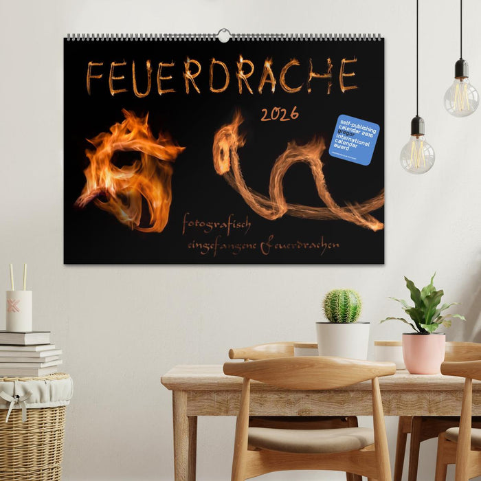 Feuerdrache (CALVENDO Wandkalender 2026)