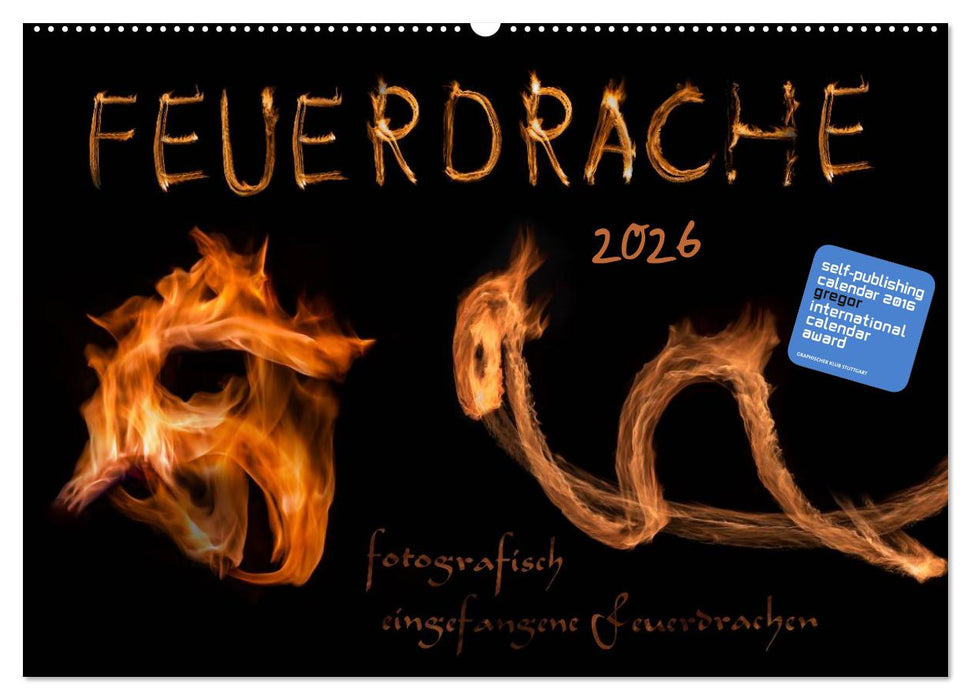 Feuerdrache (CALVENDO Wandkalender 2026)