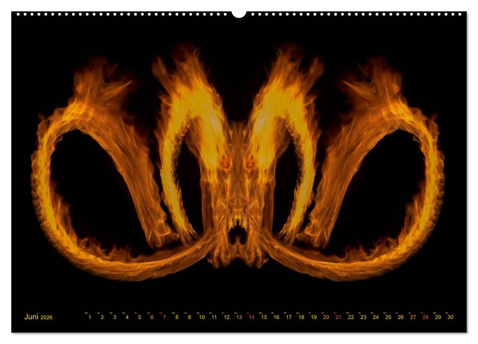 Feuerdrache (CALVENDO Wandkalender 2026)