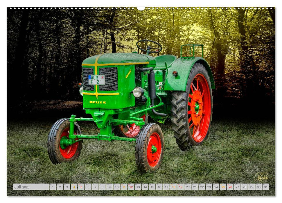 Oldtimer Schätze. Ein Traktoren-Kalender (CALVENDO Premium Wandkalender 2026)