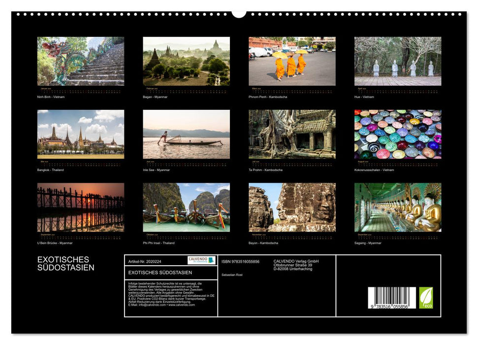 EXOTISCHES SÜDOSTASIEN (CALVENDO Premium Wandkalender 2026)