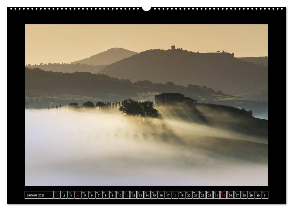 Toskana - Die Magie des Val d'Orcia (CALVENDO Premium Wandkalender 2026)