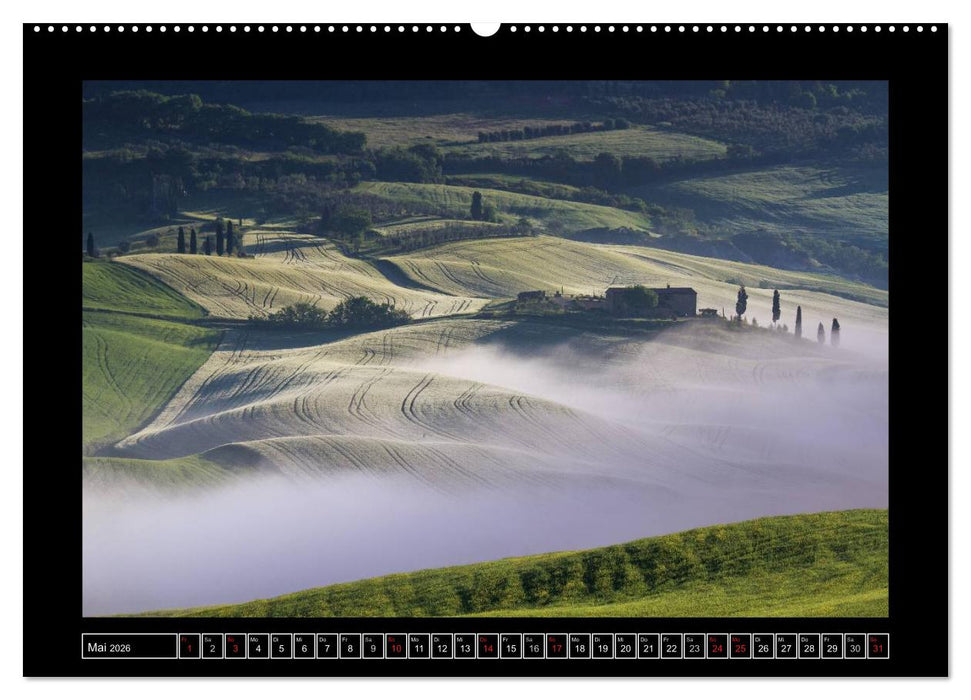 Toskana - Die Magie des Val d'Orcia (CALVENDO Premium Wandkalender 2026)