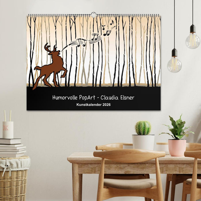 Humorvolle PopArt - Kunstkalender von Claudia Elsner (CALVENDO Wandkalender 2026)