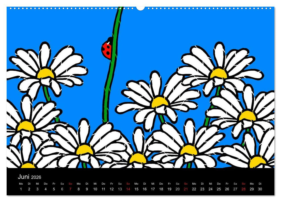 Humorvolle PopArt - Kunstkalender von Claudia Elsner (CALVENDO Wandkalender 2026)