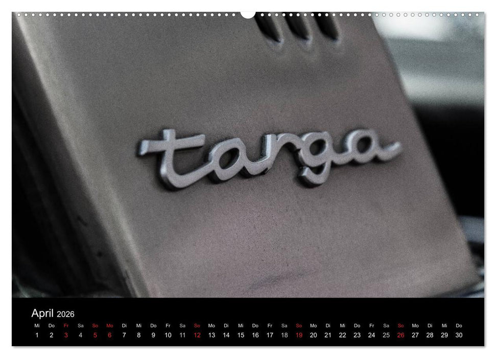 Heiligs Blechle - Porsche-Ikonen im Detail (CALVENDO Premium Wandkalender 2026)