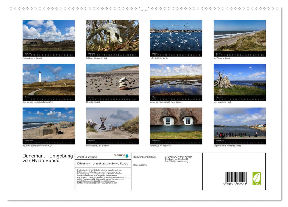 Dänemark - Umgebung von Hvide Sande (CALVENDO Premium Wandkalender 2026)