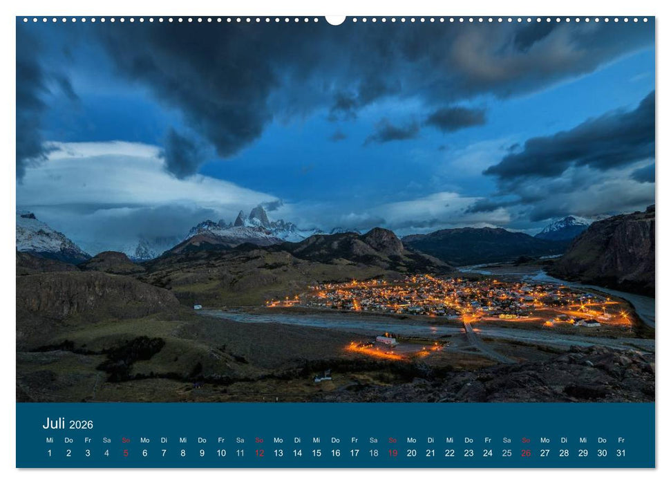 Farbenfrohes Patagonien (CALVENDO Premium Wandkalender 2026)