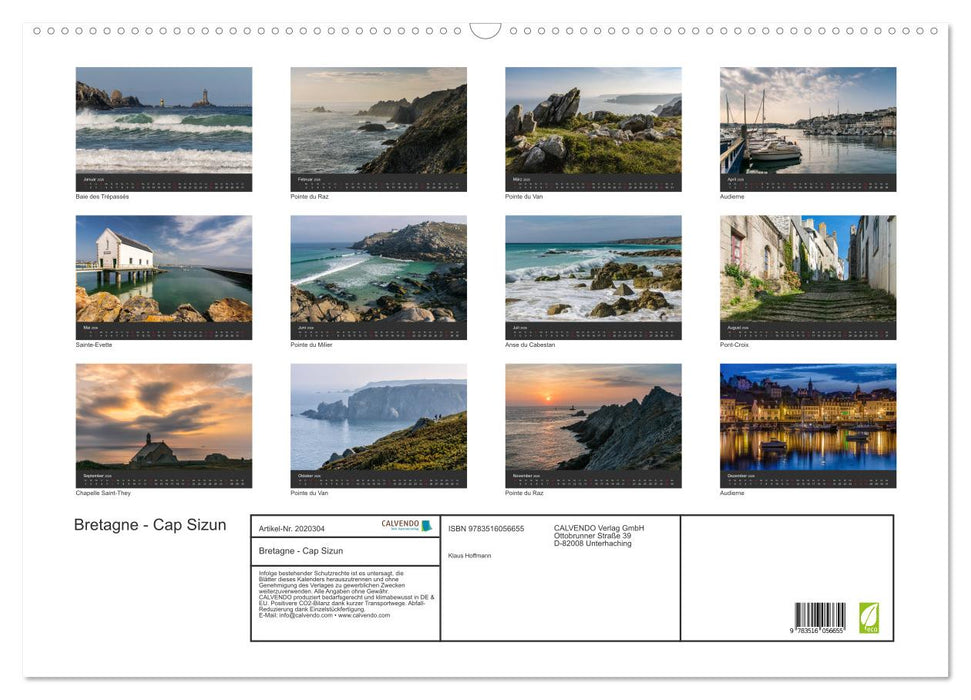 Bretagne - Cap Sizun (CALVENDO Wandkalender 2026)