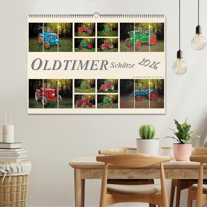 Oldtimer Schätze. Ein Traktoren-Kalender (CALVENDO Wandkalender 2026)