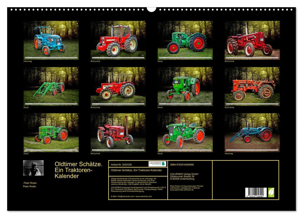Oldtimer Schätze. Ein Traktoren-Kalender (CALVENDO Wandkalender 2026)