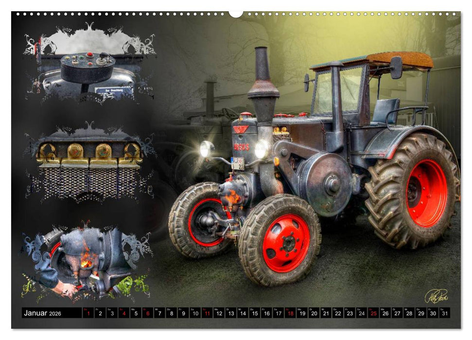Oldtimer - Traktoren (CALVENDO Wandkalender 2026)