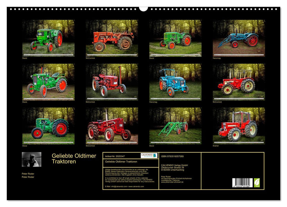 Geliebte Oldtimer Traktoren (CALVENDO Wandkalender 2026)
