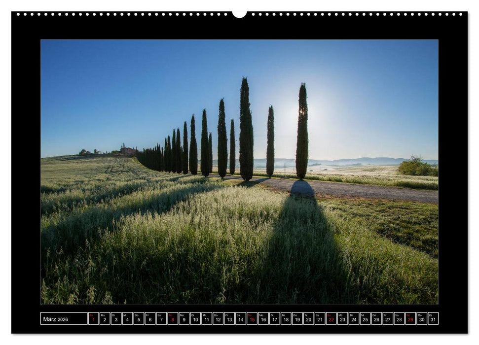 Toskana - Die Magie des Val d'Orcia (CALVENDO Wandkalender 2026)