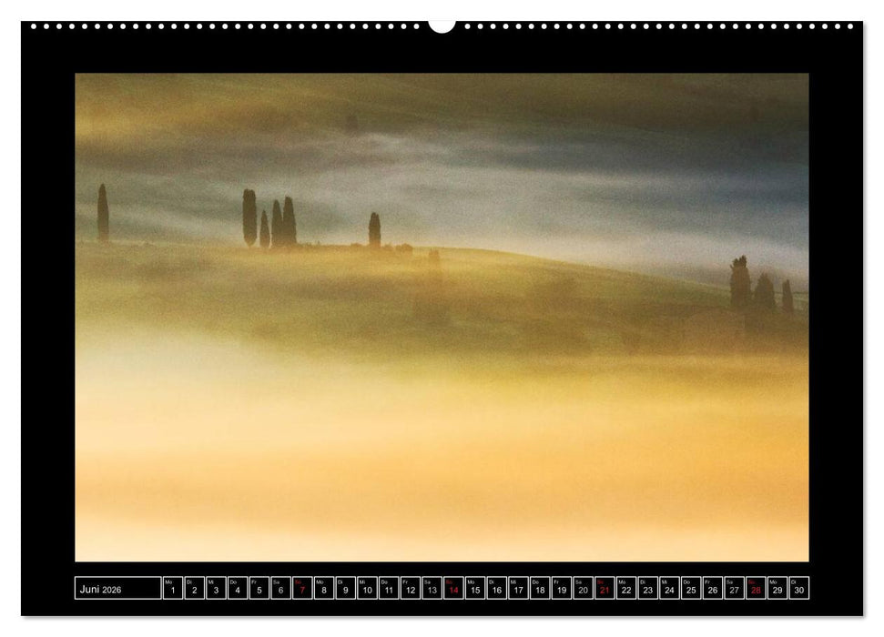 Toskana - Die Magie des Val d'Orcia (CALVENDO Wandkalender 2026)