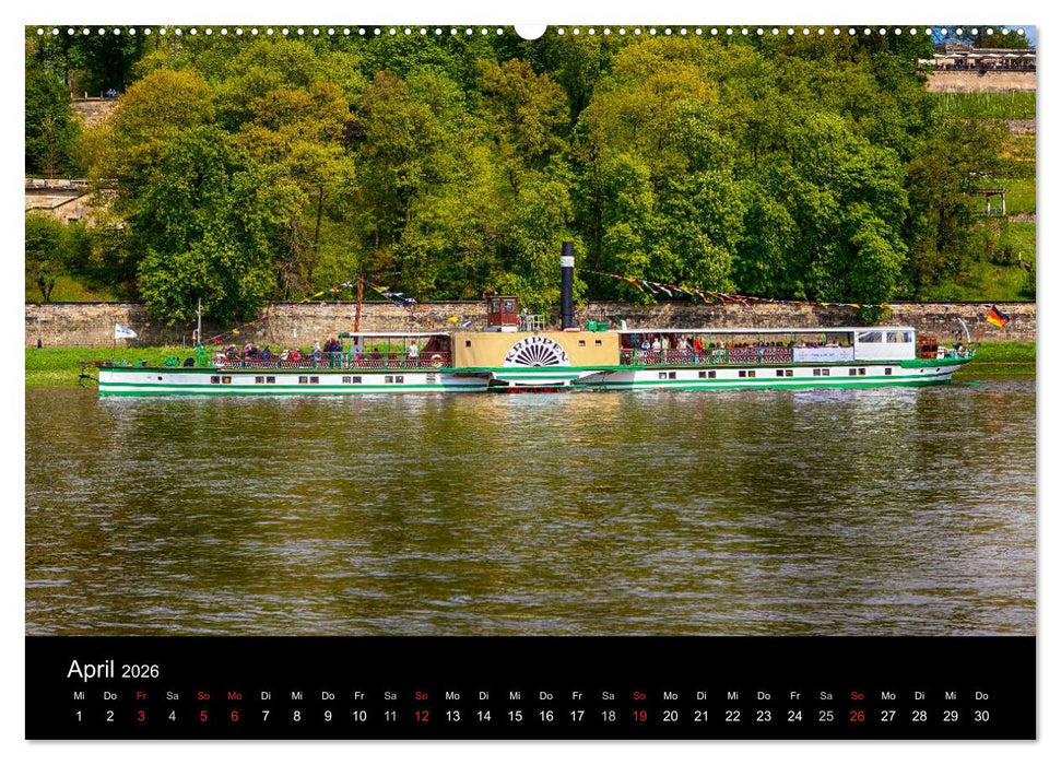 Schaufelraddampfer (CALVENDO Premium Wandkalender 2026)