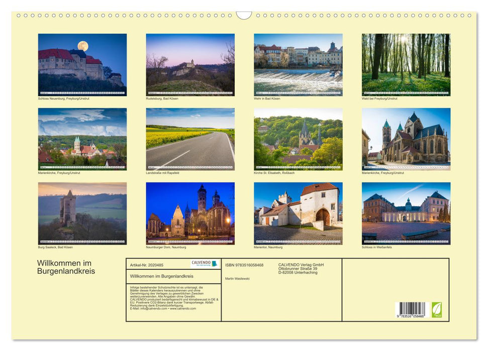 Willkommen im Burgenlandkreis (CALVENDO Wandkalender 2026)