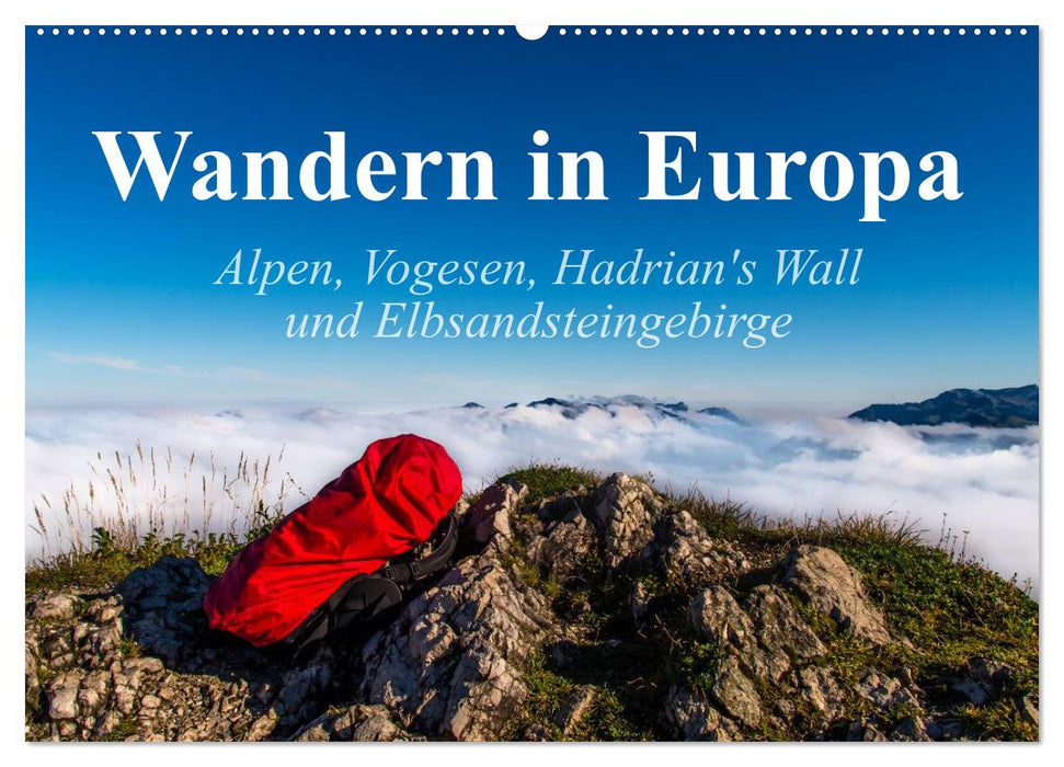 Wandern in Europa (CALVENDO Wandkalender 2026)